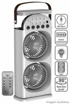 Ventilador Portátil Climatizador Umidificador Mini Ar Condicionado Oscilante 90 Led Gelo Bateria Controle