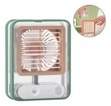 Ventilador Portátil com Climatização e LED: Conforto Suave