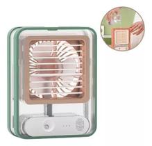 Ventilador Portátil com Climatização e Luz LED 600ml USB