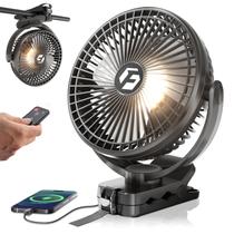 Ventilador portátil com clipe FRIZCOL 24000mAh com luzes e controle remoto