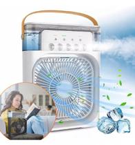 Ventilador Portátil Com Iluminação Umidificador Climatizador