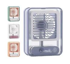 Ventilador Portátil Com Iluminação Umidificador Climatizador - Booglee