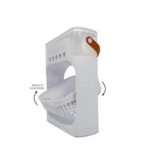 Ventilador Portátil Com Umidificador De Mesa Ar Frio Timer 7 Opções Led USB Tipo C Branco 10w Ventilador Portátil Com Umidificador De Mesa Ar Frio Timer 7 Opções Led USB Tipo C Branco 10w