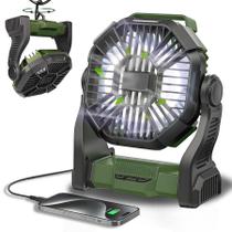 Ventilador portátil CONBOLA recarregável 25400mAh com lanterna LED