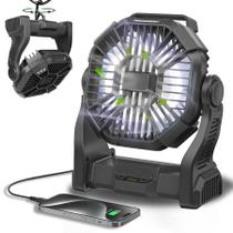 Ventilador portátil CONBOLA recarregável 25400mAh com lanterna LED Ventilador portátil CONBOLA recarregável 25400mAh com lanterna LED