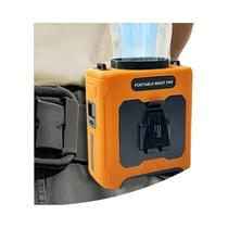 Ventilador Portátil De Cintura 10000mAh Com Power Bank, Iluminação LED E 5 Velocidades De Fluxo De