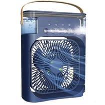 Ventilador Portátil de Mesa Mini Ar Condicionado Umidificad Purificador De Ar Cor Azul