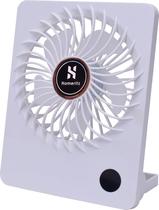 Ventilador portátil de mesa operado por bateria Homeritz 2000mAh branco