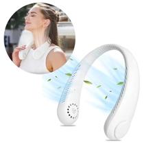 Ventilador Portátil De Pescoço Recarregável Flexível E Potente