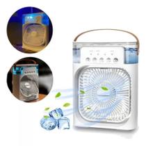 Ventilador Portátil Design Elegante E Iluminação Led