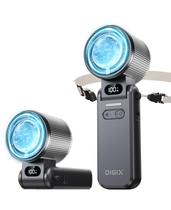 Ventilador Portátil DIGIX Turbo 25000 RPM com Resfriamento a Gelo e Recarregável