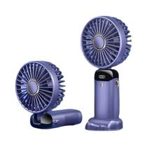 Ventilador Portátil Dobrável Mini Com 5 Velocidades, Recarregável via USB, Com Suporte Para Celular Ventilador Portátil Dobrável Mini Com 5 Velocidades, Recarregável via USB, Com Suporte Para Celular