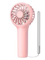 Ventilador portátil EasyAcc Mini 3 velocidades 2000mAh recarregável rosa