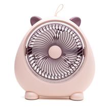 Ventilador Portatil Gatinho Forte De Mesa Pequeno Para Escritorio Para Quarto Fofinho