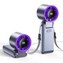 Ventilador portátil Hihvls 199 velocidades 24h 5500 mAh dobrável Ventilador portátil Hihvls 199 velocidades 24h 5500 mAh dobrável