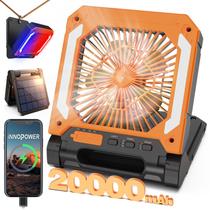 Ventilador portátil Innopower 20000mAh de energia solar recarregável