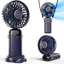 Ventilador portátil Koonie Portable com base 8 horas e 5 velocidades recarregável
