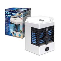 Ventilador Portátil Mini 3 EM 1 Umidifica/Purifica/Climatiza Gelo Air Cooler Ultra Pro