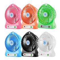 VENTILADOR PORTATIL MINI CIRCULADOR DE AR DE MESA SEM FIO Cor:Azul