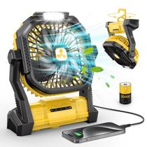 Ventilador portátil ONLYNEW PF1 recarregável 20000mAh com lanterna LED