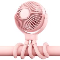 Ventilador portátil para carrinho de bebê VETIFINAL de 3 velocidades recarregável rosa Ventilador portátil para carrinho de bebê VETIFINAL de 3 velocidades recarregável rosa