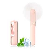 Ventilador portátil portátil JSQBD Mini ventilador de mão 2 em 1 rosa Ventilador portátil portátil JSQBD Mini ventilador de mão 2 em 1 rosa