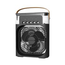 Ventilador Portátil Pulverizador Umidificador e Aromatizador Ar Condicionador Refrigarador