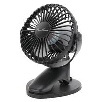Ventilador Portátil PureHome - Clip, Bateria e USB - Preto