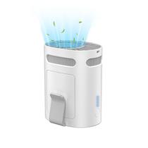 Ventilador portátil QMKKX, clipe de cintura sem fio, 4 velocidades, branco