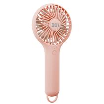 Ventilador portátil QQT Mini de 3 velocidades USB recarregável rosa Ventilador portátil QQT Mini de 3 velocidades USB recarregável rosa