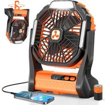 Ventilador Portátil Recargable Peouix 20000mAh con SOS y LED