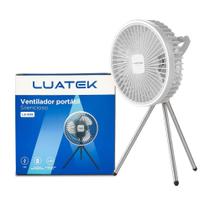 Ventilador Portatil Recarregavel com Led - Luatek