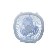 Ventilador portátil recarregável com luz para mesa teto escritório