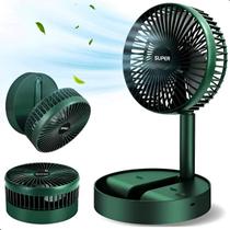 Ventilador Portátil Recarregável Dobrável De Mesa C/ Suporte 180 3 Velocidades