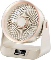 Ventilador portátil recarregável SAYTAY com 5 velocidades e timer, bege Ventilador portátil recarregável SAYTAY com 5 velocidades e timer, bege