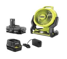 Ventilador Portátil Ryobi 18V Hybrid - com Bateria e Carregador