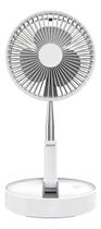 Ventilador Portátil Silencioso Dobrável 7200mah Retrátil Cor Branco Diâmetro 19 cm Material das pás ABS Quantidade de pás 3