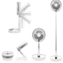 Ventilador Portátil Silencioso Dobrável Recarregável Bivolt