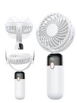 Ventilador portátil TOPK 5000mAh com bateria LED 3 em 1