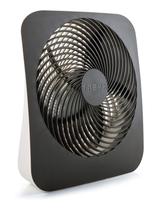 Ventilador portátil Treva de 25 cm com bateria/adaptador AC alimentado por 2 velocidades