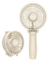 Ventilador portátil TriPole 4.2" Dobrável USB Recarregável Bege Ventilador portátil TriPole 4.2" Dobrável USB Recarregável Bege