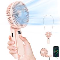 Ventilador portátil TUNISE 4000mAh com Power Bank rosa
