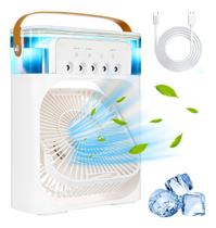 Ventilador Portátil Umidificador De Ar Climatizador Usb Ventilador Portátil Umidificador De Ar Climatizador Usb