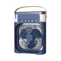 Ventilador Portátil USB Com Luz Noturna LED E Névoa De Água 3 Em 1 Resfriador De Ar Umidificador