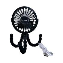 Ventilador Portátil USB Para Carrinho De Bebê Com Suporte Para Celular Design De Polvo Ventilador Portátil USB Para Carrinho De Bebê Com Suporte Para Celular Design De Polvo