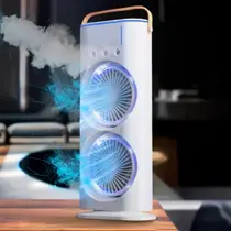 Ventilador Portátil Usb Torre Duplo Potente Resfria Bem