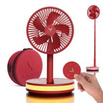 Ventilador portátil VENTY Wireless Bateria de 4 velocidades com LED vermelho Ventilador portátil VENTY Wireless Bateria de 4 velocidades com LED vermelho