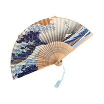 Ventilador Portátil Vintage Em Forma De Onda, Ventilador De Bolso Dobrável Para Decoração De