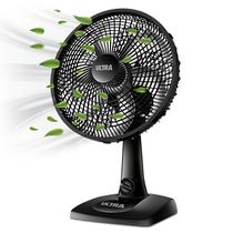 Ventilador Preto Mesa E Parede Ultra Mondial V-30 6 Pás 110v Portátil e Potente Ventilador de Parede 2 em 1