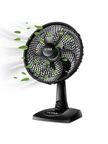 Ventilador Preto Mesa E Parede Ultra Mondial VUT30 6 Pás 110v Portátil Potente Ventilador 2 em 1